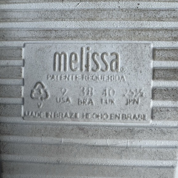 Melissa x Away to Mars Cosmic Sandal II Women's Sz 9 Pearl Irridescent Platform - Picture 9 of 9